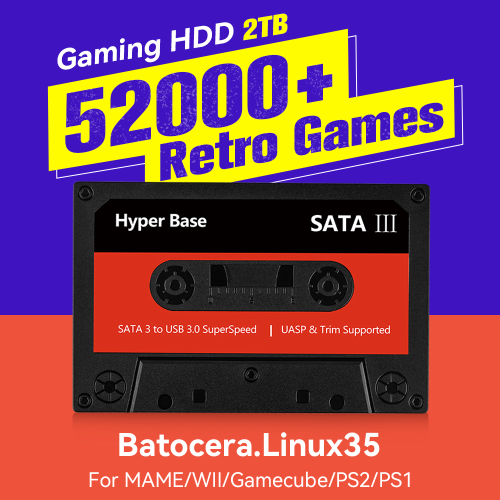 Retro Gaming Play Zone - Batocera 500GB/2TB Retro Game Console With