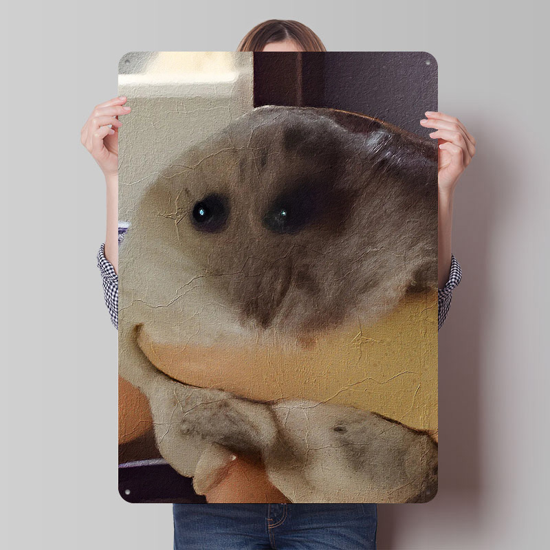 Retro Gaming Meme - Hamster Meme Printed Poster Customizable Wall