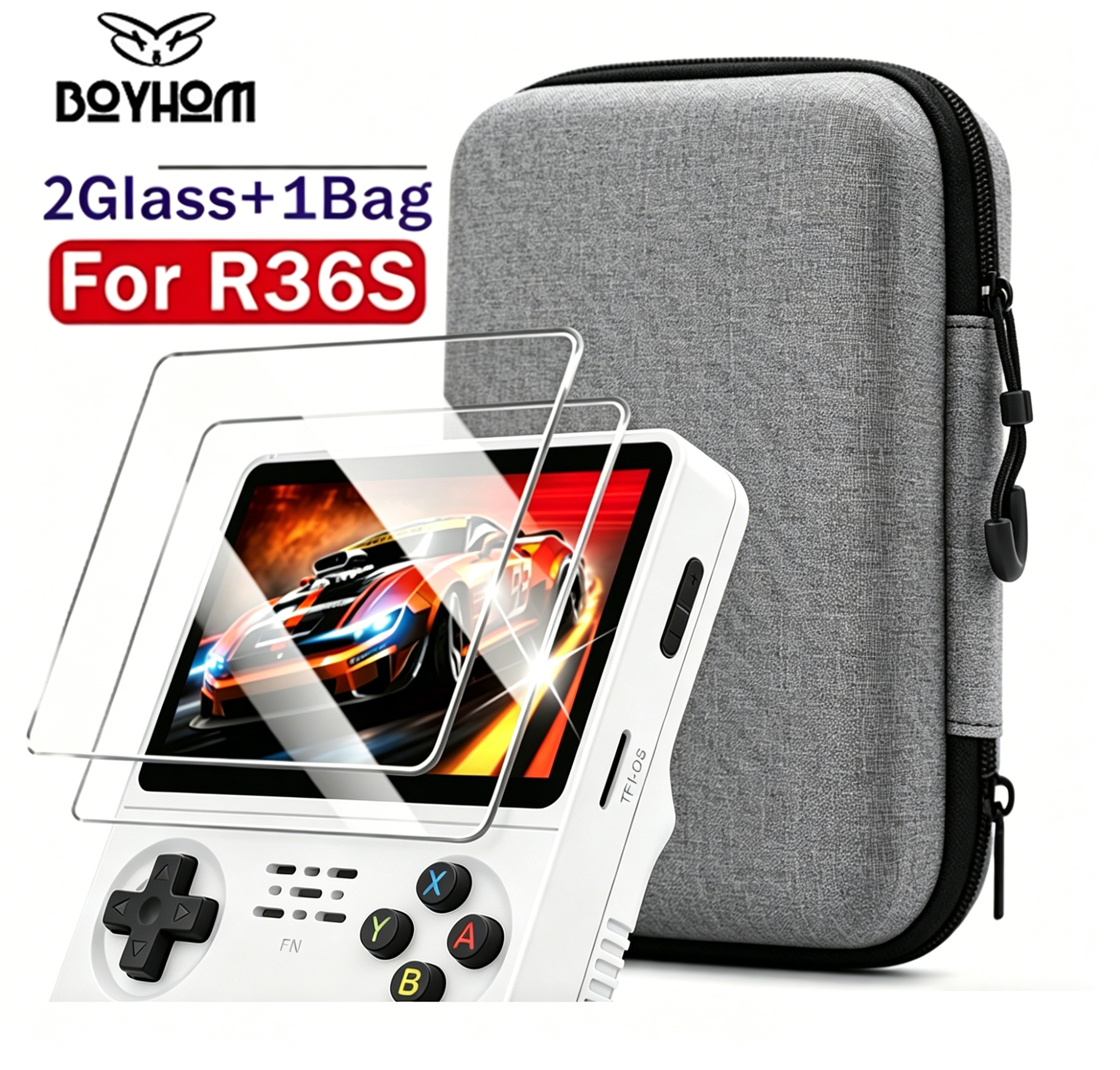 Retro Gaming R36S - BOYHOM Official R36S Tempered Glass Screen