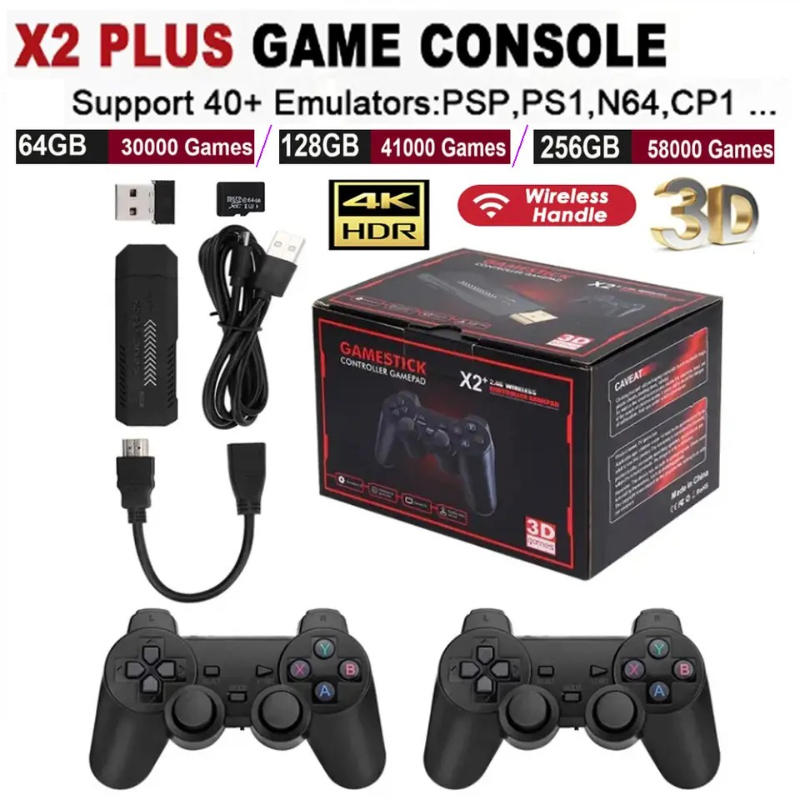 Retro Gaming Game Stick - X2 Plus Game Stick 4K HD