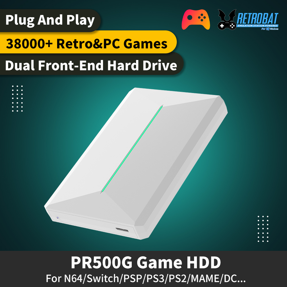 Retro Gaming Emulator Pc - PR500G Video Game Console External Emulator