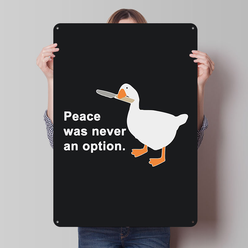 Retro Gaming Meme - Untitled Goose Game Meme Printed Poster