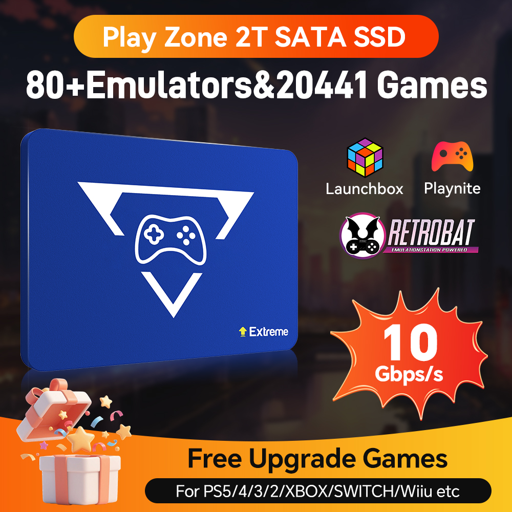 Retro Gaming Emulator Pc - Play Zone 2T Retro Gaming SSD