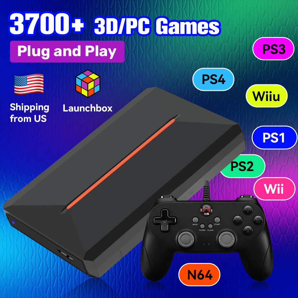 Retro Gaming Play Zone - Launchbox OS 500GB Portable Gaming HDD