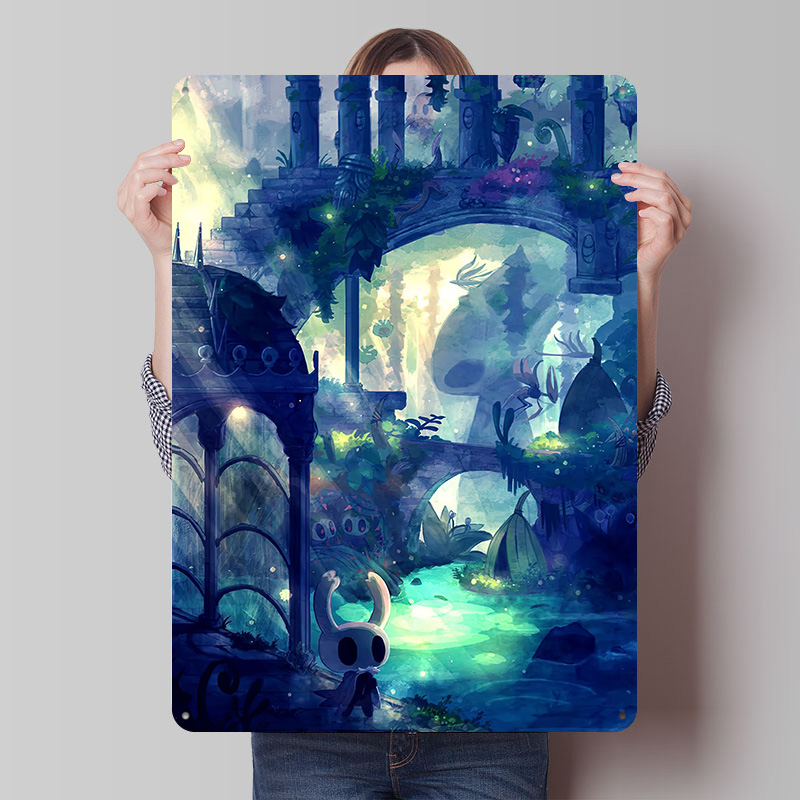 Retro Knight Gaming - Hollow Knight Printed Poster Customized Retro