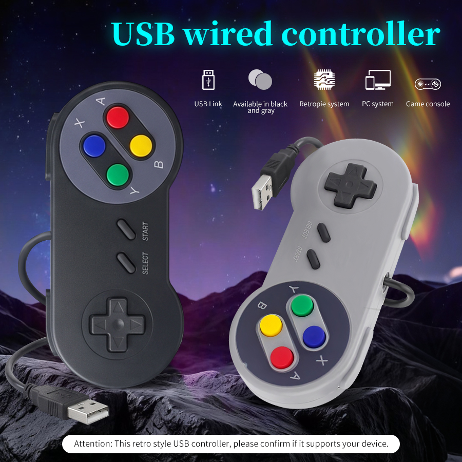 Retro Gaming Raspberry Pi 4 - USB Wired Game Controller Plug and