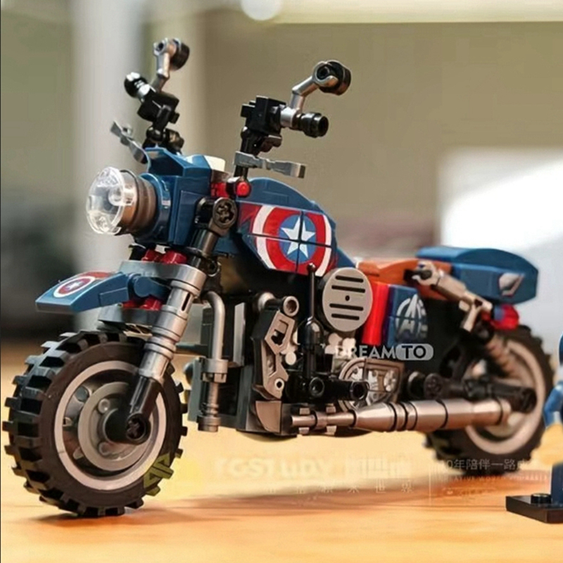Retro Gaming Lego - Creative anime characters motorcycle modelsmotorcycle assembly