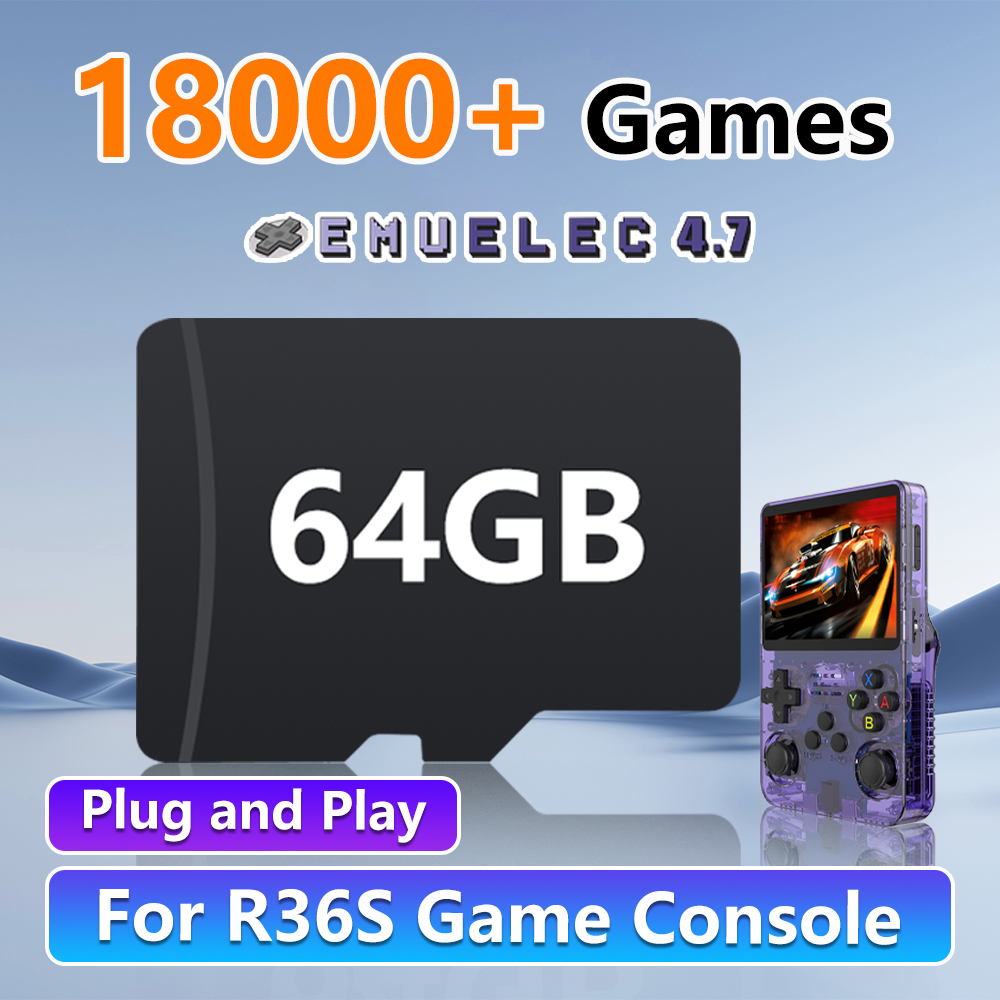64GB Game Card for R36S Retro  - Retro Gaming R36S บทวิจารณ์และราคา