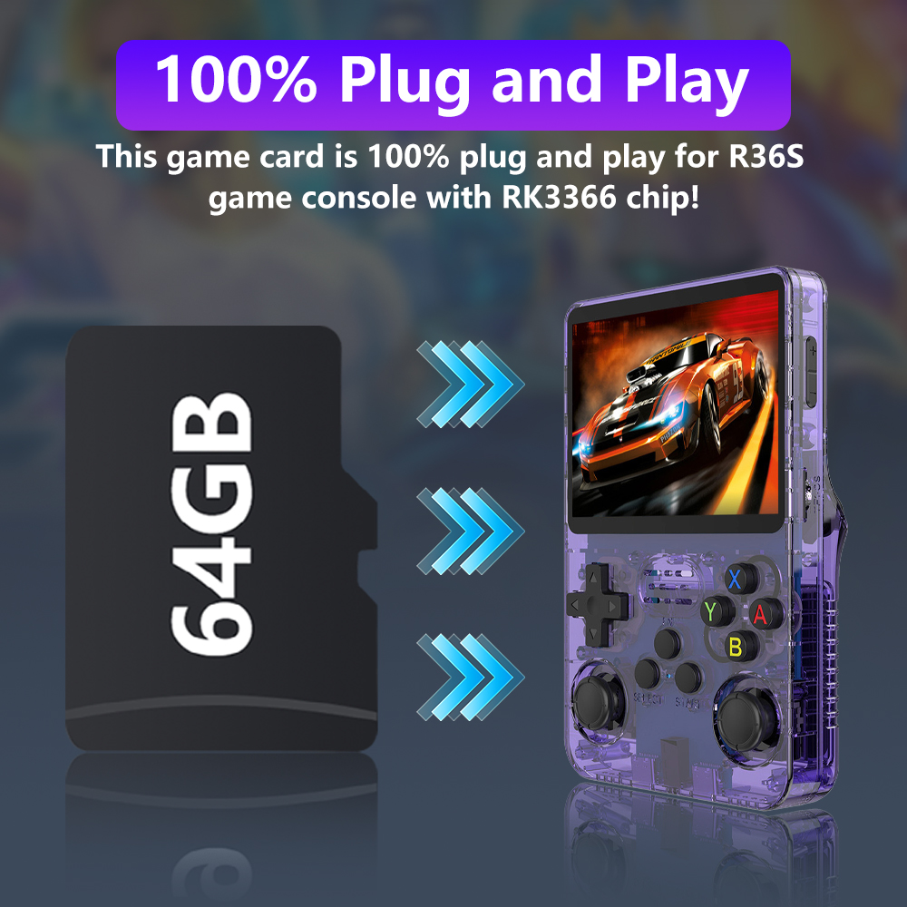 64GB Game Card for R36S Retro  - Retro Gaming R36S บทวิจารณ์และราคา