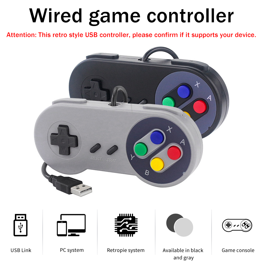 1-2 pcs SNES USB Controller Re - Retro Gaming Raspberry Pi 4 บทวิจารณ์และราคา