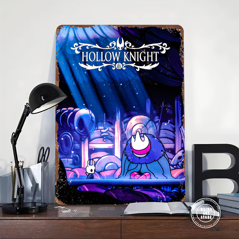 Hollow Knight Game Art Printed - Retro Knight Gaming บทวิจารณ์และราคา
