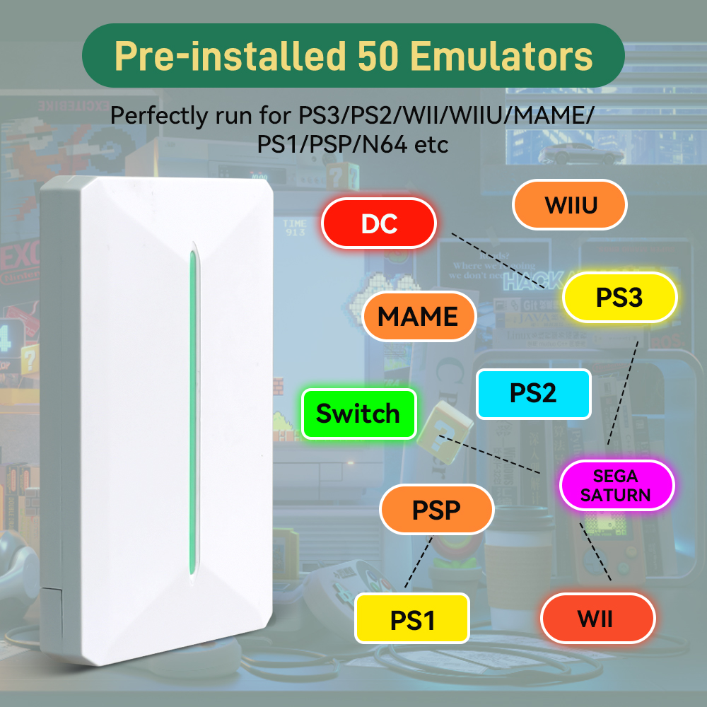 PR500GB Gaming HDD with 38200+ - Retro Gaming Emulator Pc บทวิจารณ์และราคา