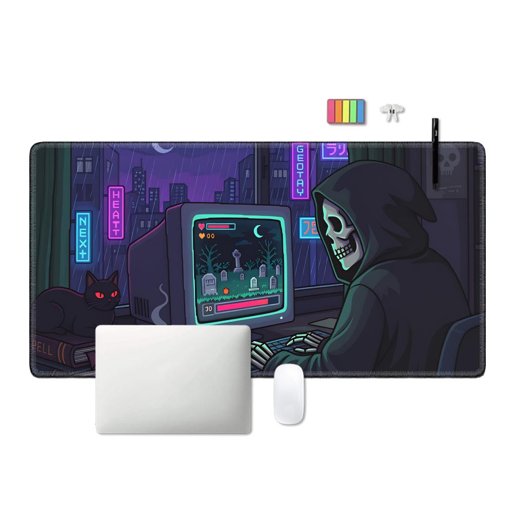 HYBXAXC Cozy Gamer DeskMat, Sp - Retro Gaming Desk Setup บทวิจารณ์และราคา