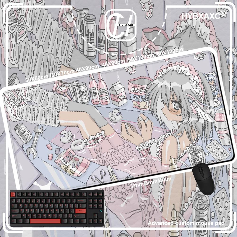 Pixel Art Anime Girl Mouse Pad - Retro Gaming Desk Setup บทวิจารณ์และราคา