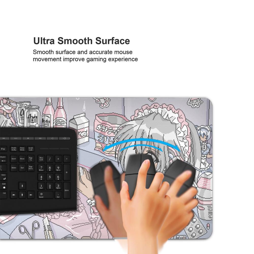 Pixel Art Anime Girl Mouse Pad - Retro Gaming Desk Setup บทวิจารณ์และราคา