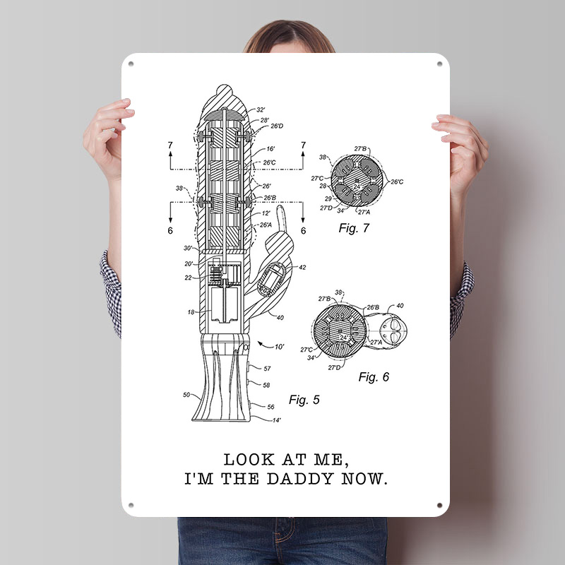 Im the Daddy Now Metal Poster  - Retro Gaming Now บทวิจารณ์และราคา