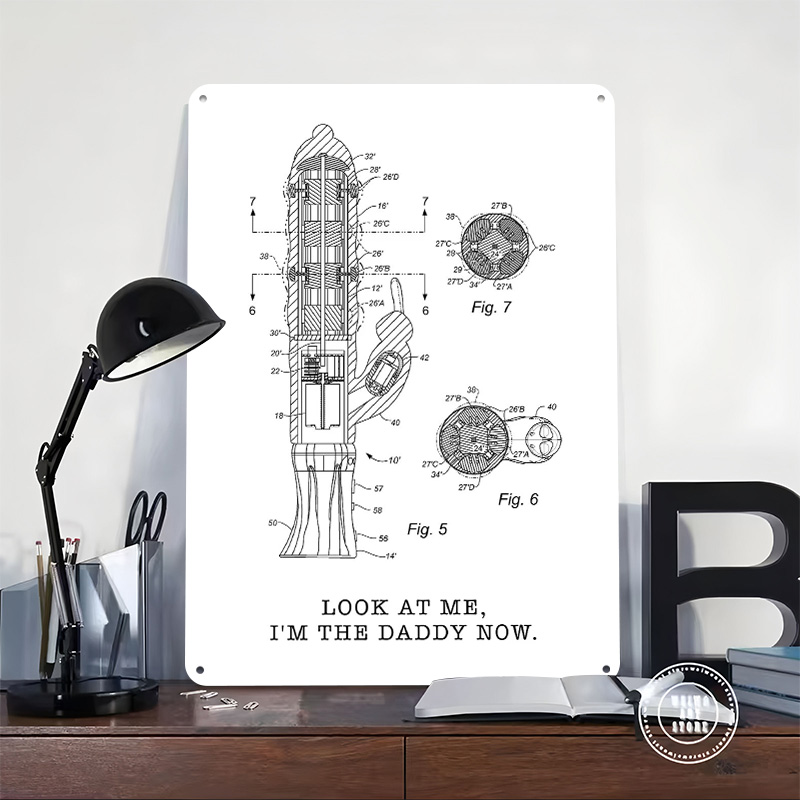 Im the Daddy Now Metal Poster  - Retro Gaming Now บทวิจารณ์และราคา