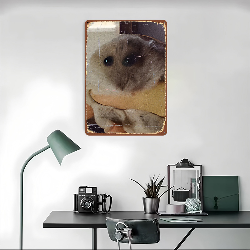 Hamster Meme Printed Poster Cu - Retro Gaming Meme บทวิจารณ์และราคา