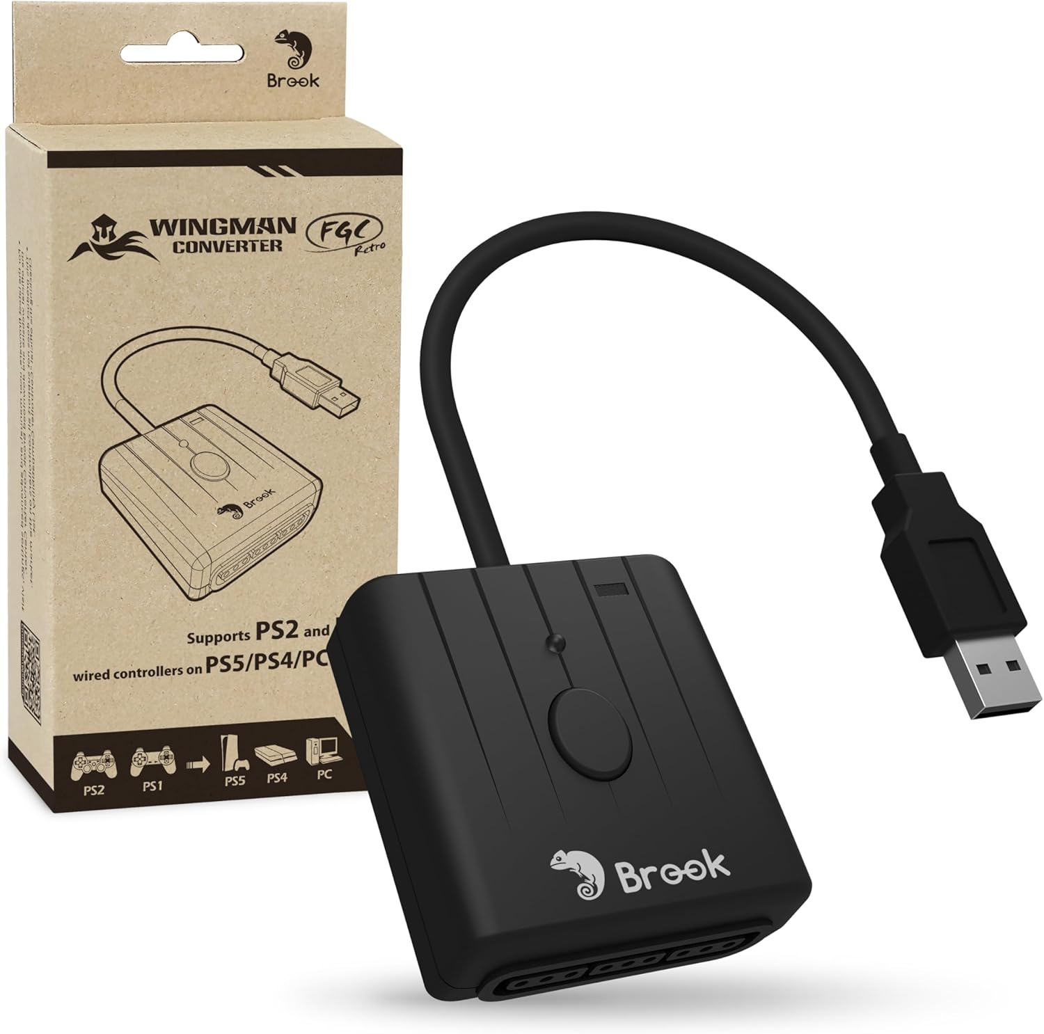 Brook Wingman FGC Retro PS 1/P - Retro Gaming Game Stick บทวิจารณ์และราคา