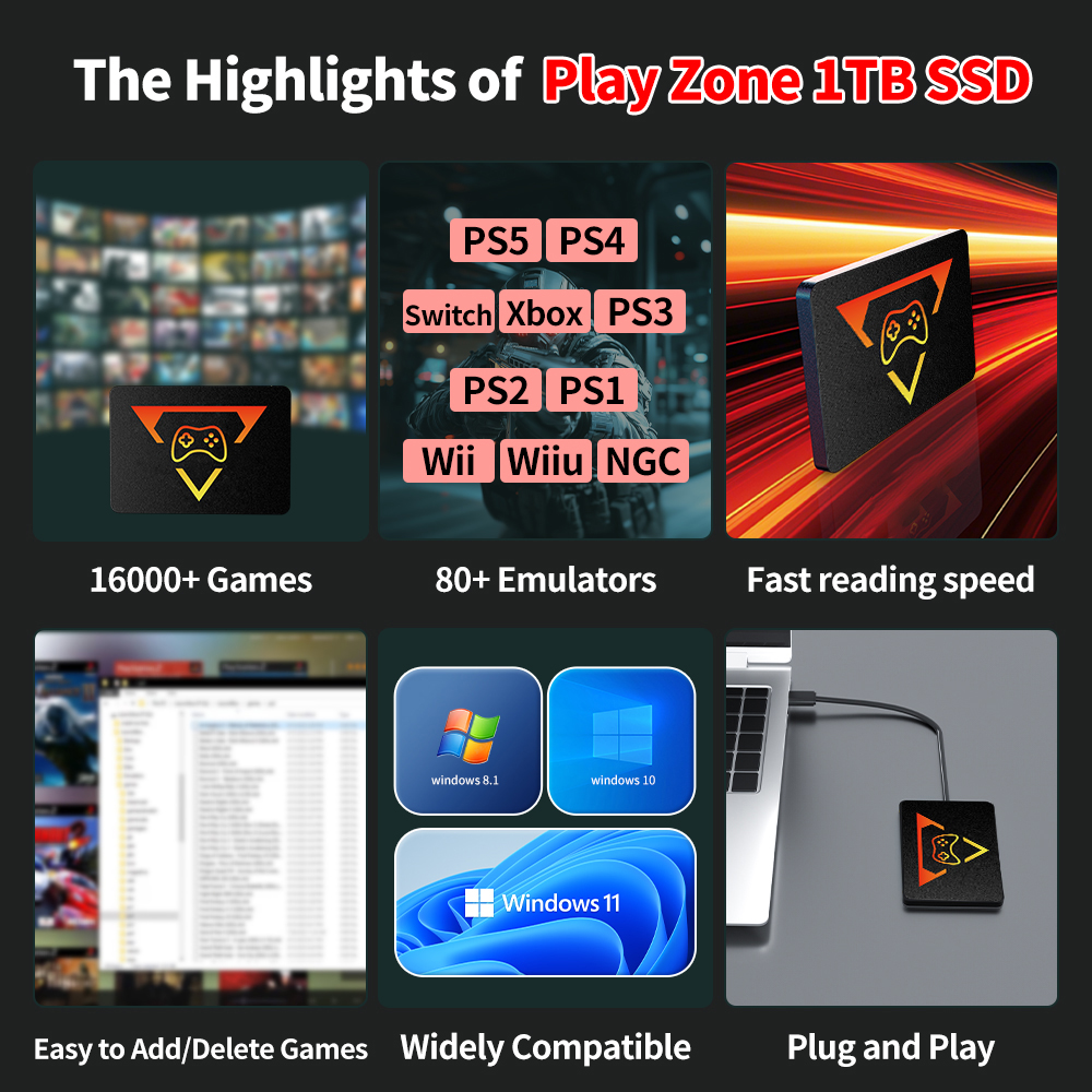 Batocera 500G/2T Emulator Game - Retro Gaming Play Zone บทวิจารณ์และราคา