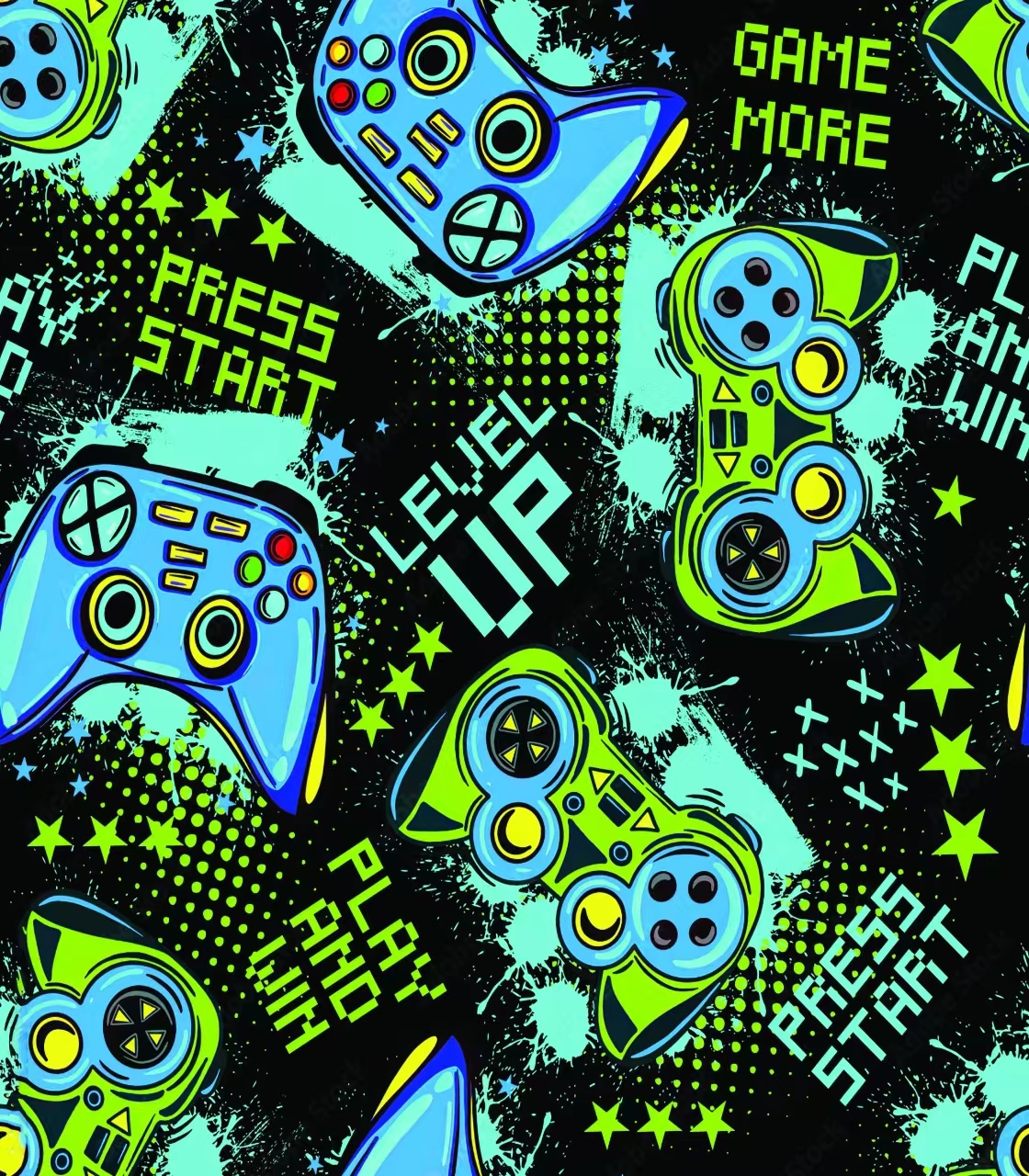 Retro Gamepad Curtains 2-Piece - Retro Gaming Cafe บทวิจารณ์และราคา