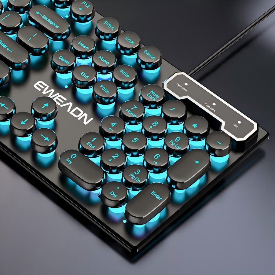 EWEADN Typewriter Gaming Keybo - Retro Gaming Setup บทวิจารณ์และราคา
