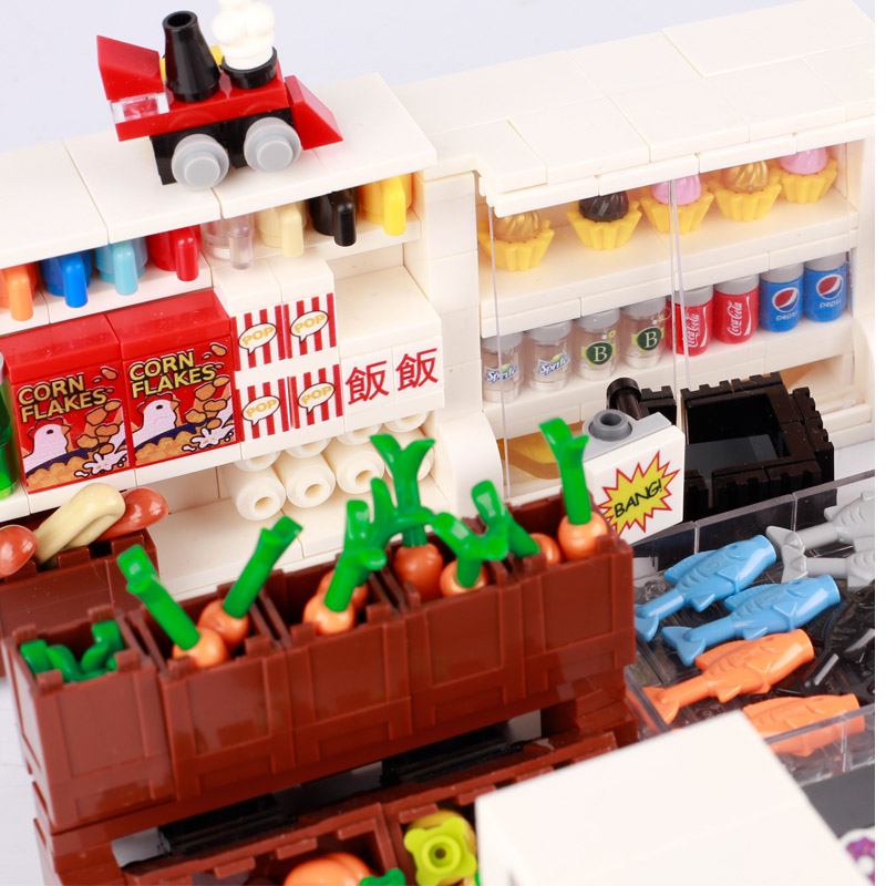 MOC City Supermarket Shop Stor - Retro Gaming Lego บทวิจารณ์และราคา
