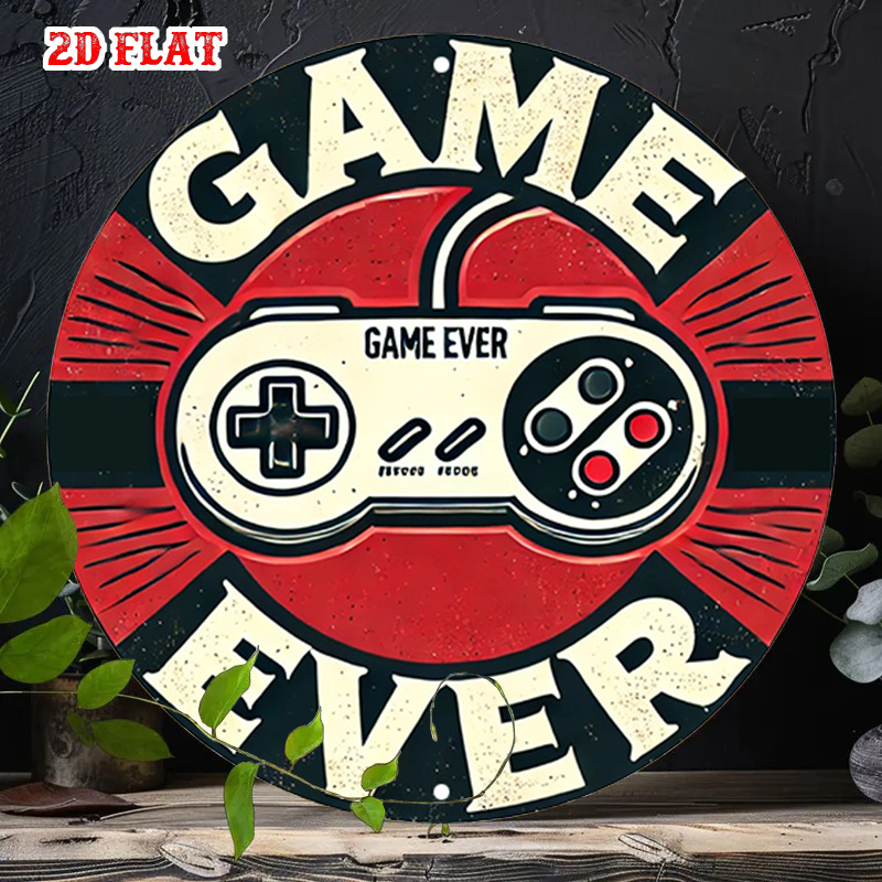 2D Flat 1pc Retro Gaming Round - Retro Gaming Us บทวิจารณ์และราคา