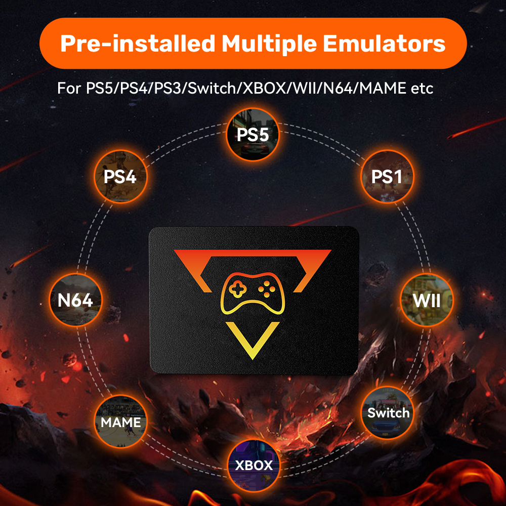 Playzone 1TB Gaming SSD With 1 - Retro Gaming Emulator Pc บทวิจารณ์และราคา
