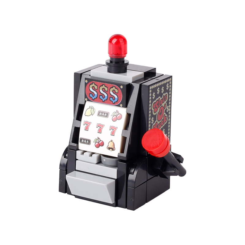 MOC City Poker Table Slots Ski - Retro Gaming Lego บทวิจารณ์และราคา