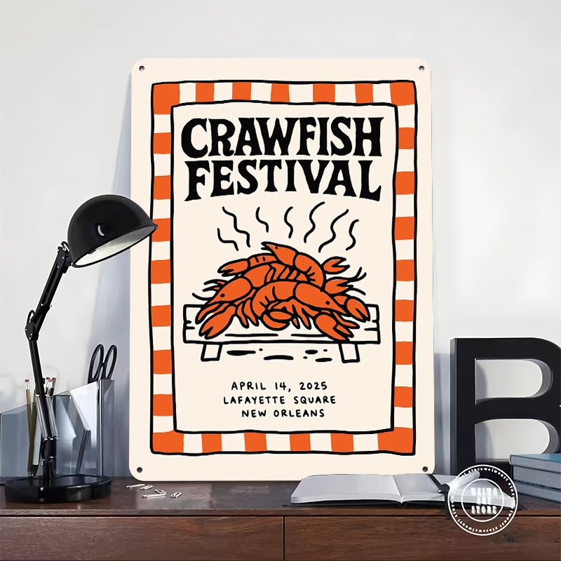 Crawfish Festival Tin Poster W - Retro Gaming Festival บทวิจารณ์และราคา