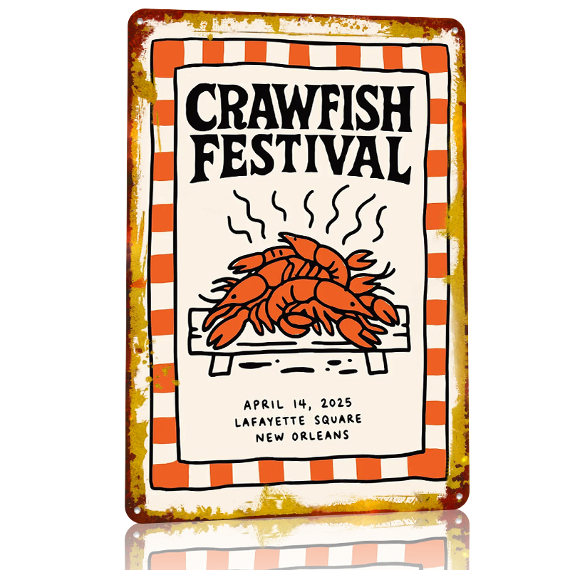 Crawfish Festival Tin Poster W - Retro Gaming Festival บทวิจารณ์และราคา