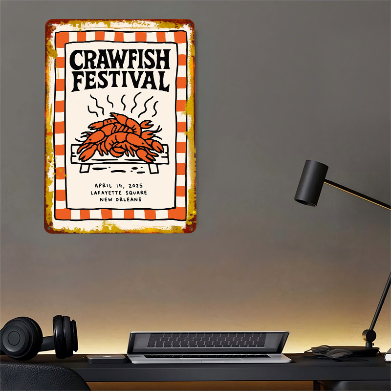 Crawfish Festival Tin Poster W - Retro Gaming Festival บทวิจารณ์และราคา