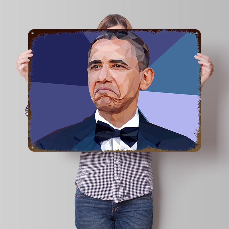 Obama Not Bad Meme Metal Poste - Retro Gaming Meme บทวิจารณ์และราคา