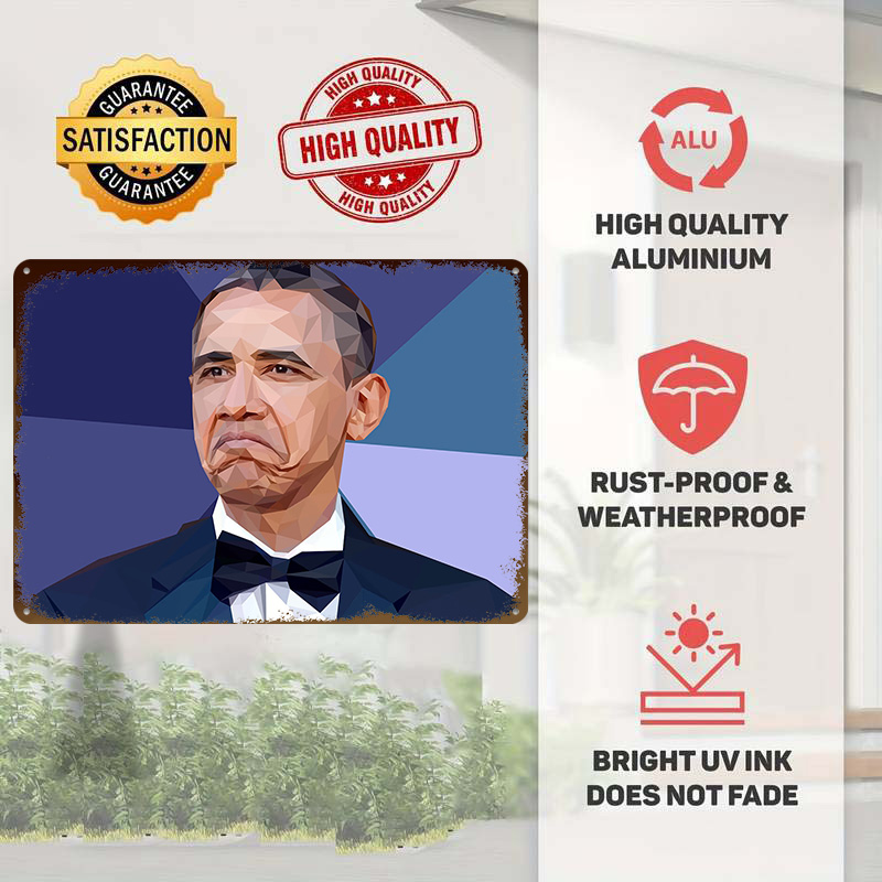Obama Not Bad Meme Metal Poste - Retro Gaming Meme บทวิจารณ์และราคา