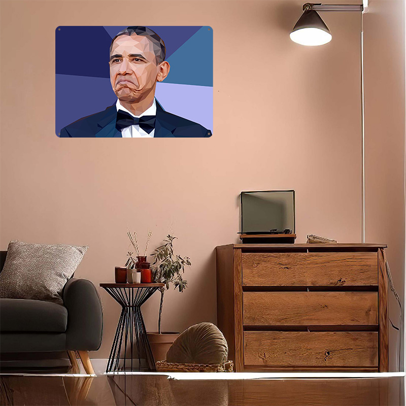 Obama Not Bad Meme Metal Poste - Retro Gaming Meme บทวิจารณ์และราคา