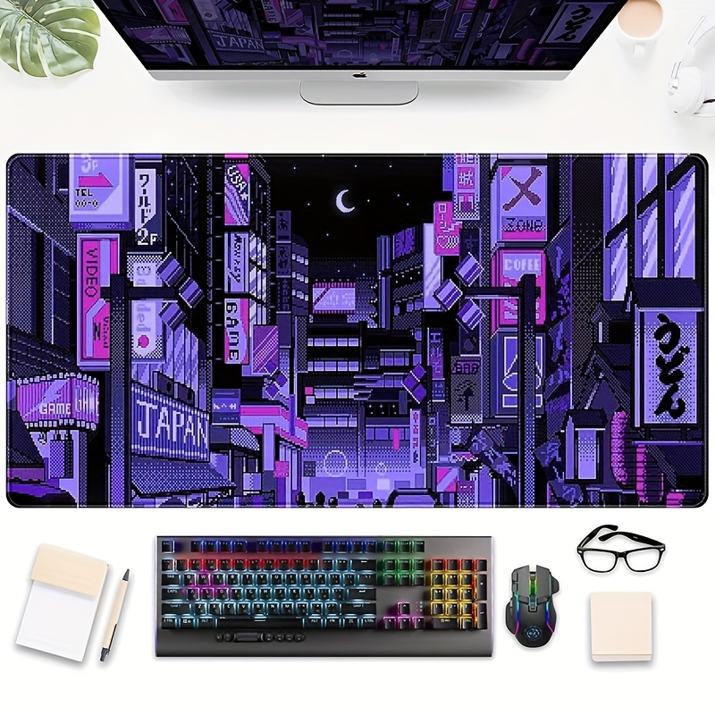 XXL Tokyo Street Desk Mat,Vibr - Retro Gaming Desk Setup บทวิจารณ์และราคา
