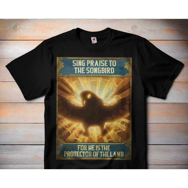 Sing Praise to the Songbird Bi - Retro Gaming T Shirt บทวิจารณ์และราคา