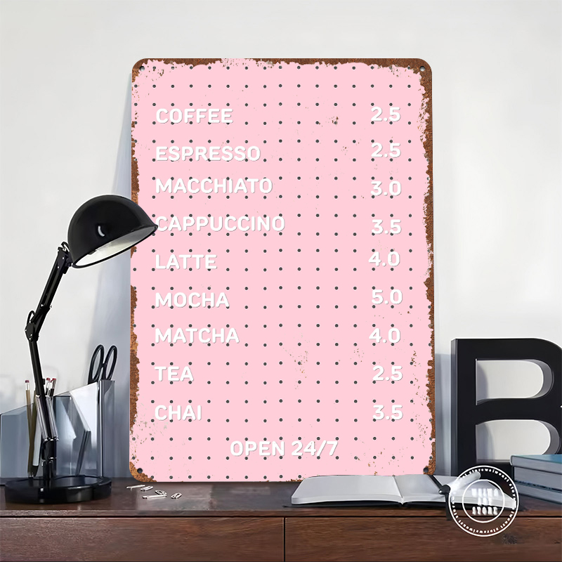 Pink Cafe Menu With Coffee Dri - Retro Gaming Cafe บทวิจารณ์และราคา