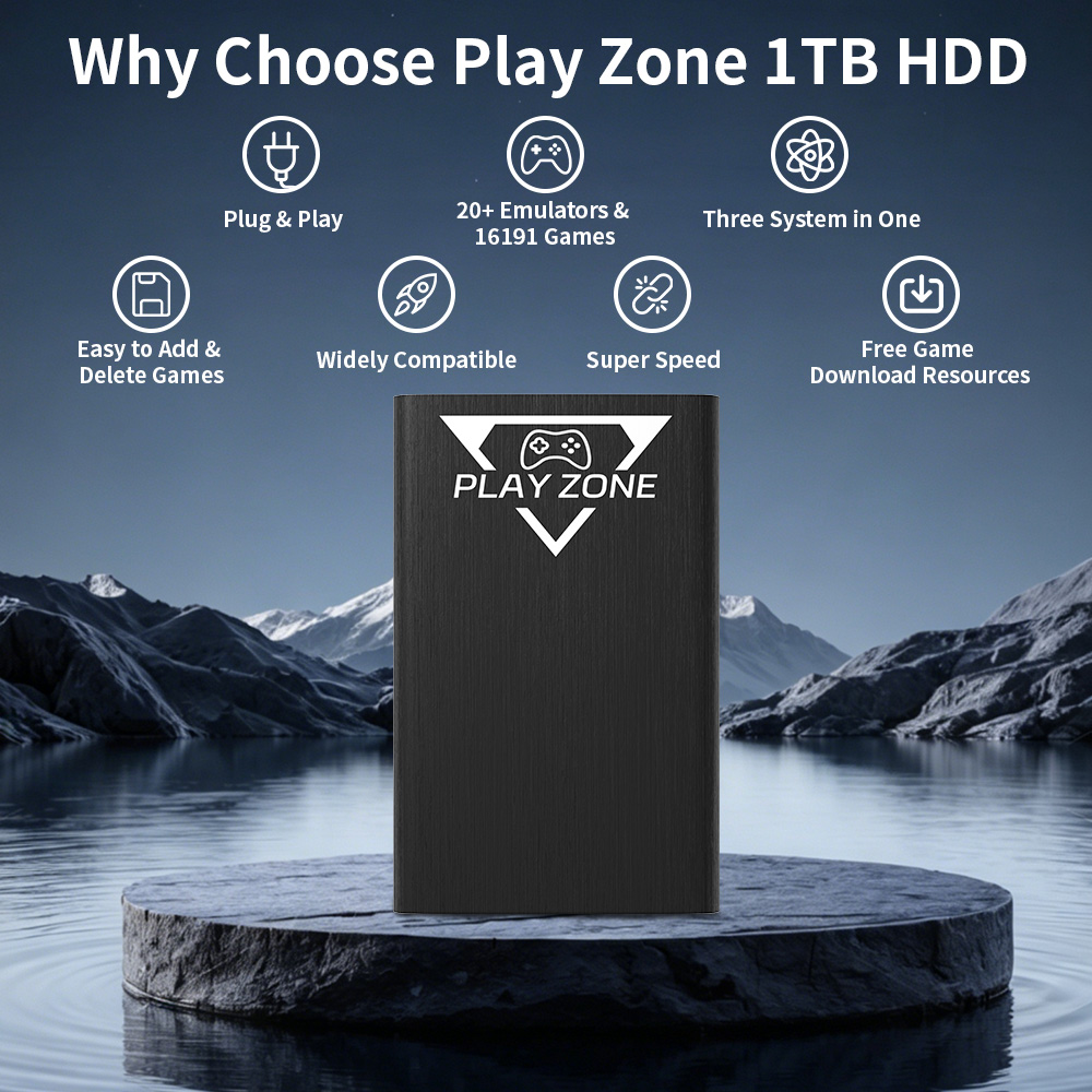 Play Zone 1TB Portable Gaming  - Retro Gaming Emulator Pc บทวิจารณ์และราคา