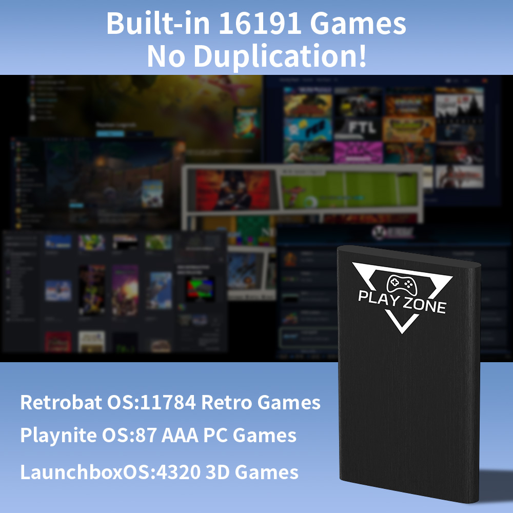 Play Zone 1TB Portable Gaming  - Retro Gaming Emulator Pc บทวิจารณ์และราคา