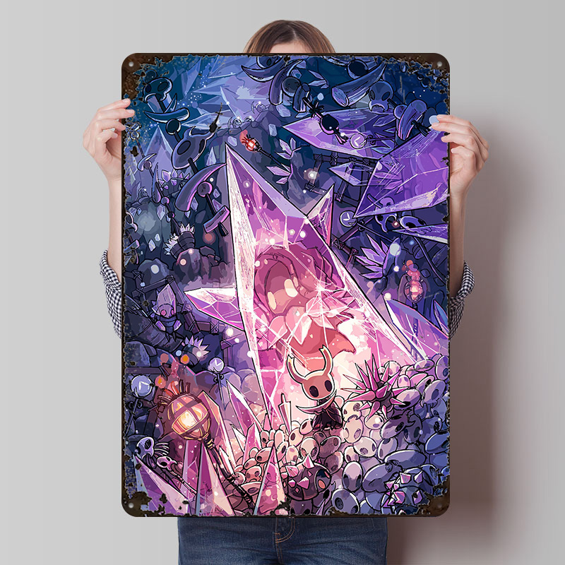 Hollow Knight Game Tinplate Po - Retro Knight Gaming บทวิจารณ์และราคา
