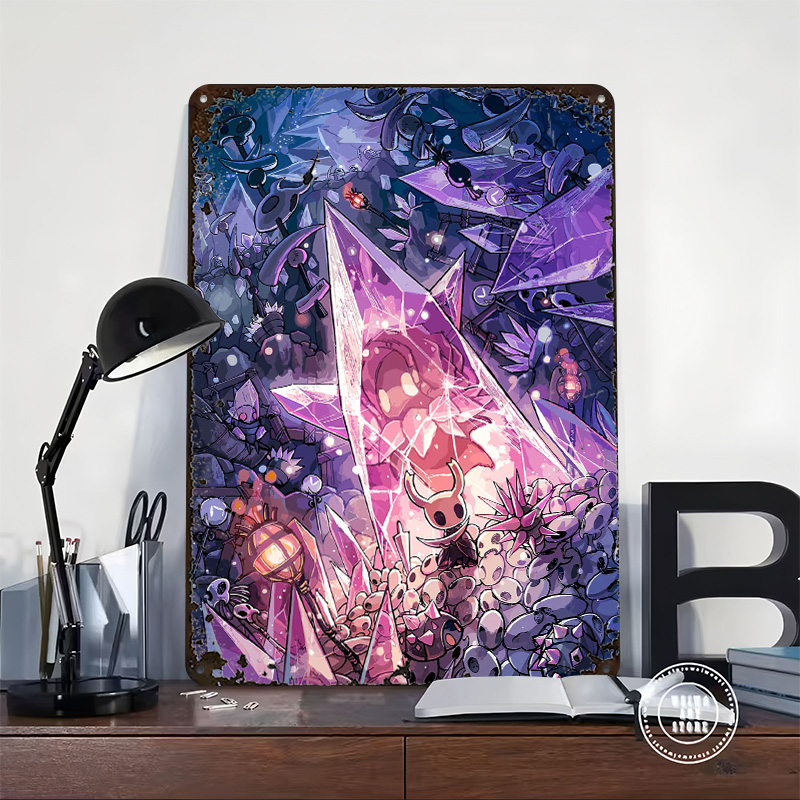 Hollow Knight Game Tinplate Po - Retro Knight Gaming บทวิจารณ์และราคา