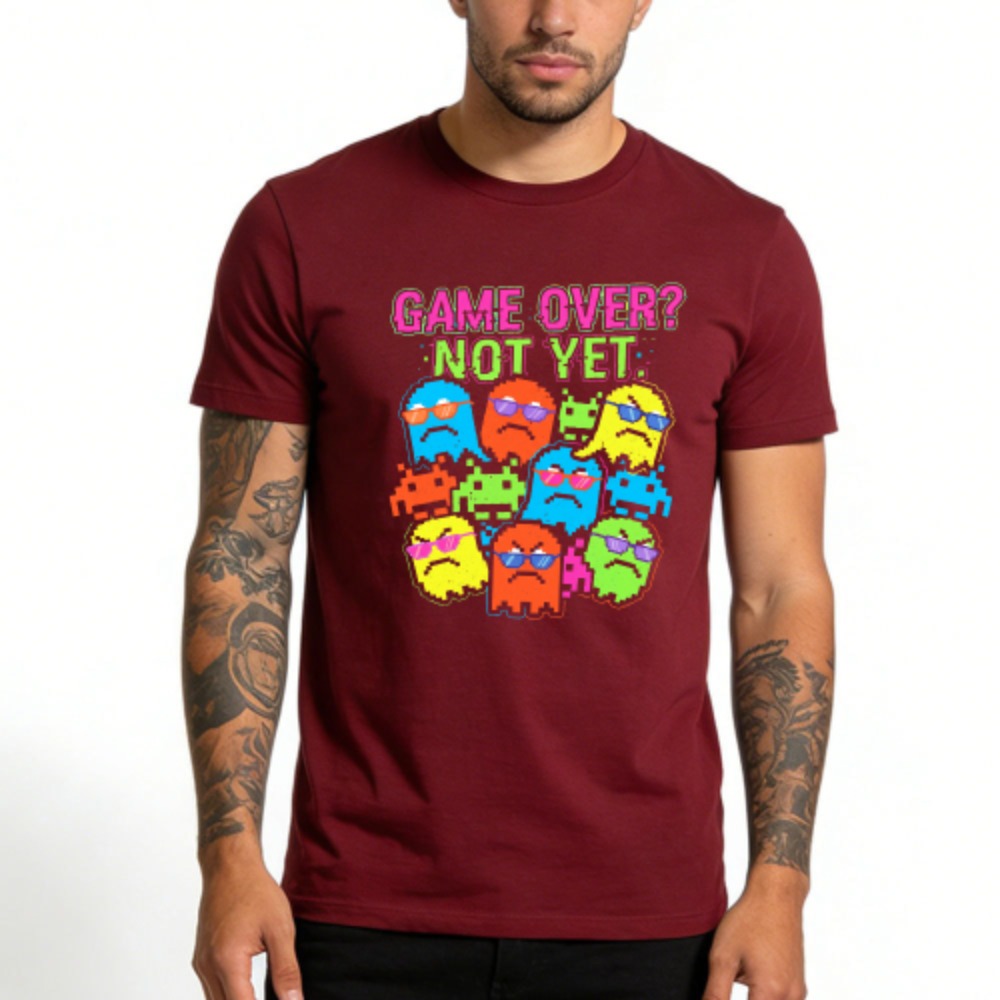 Game Over Not Yet Funny Retro  - Retro Gaming Meme บทวิจารณ์และราคา