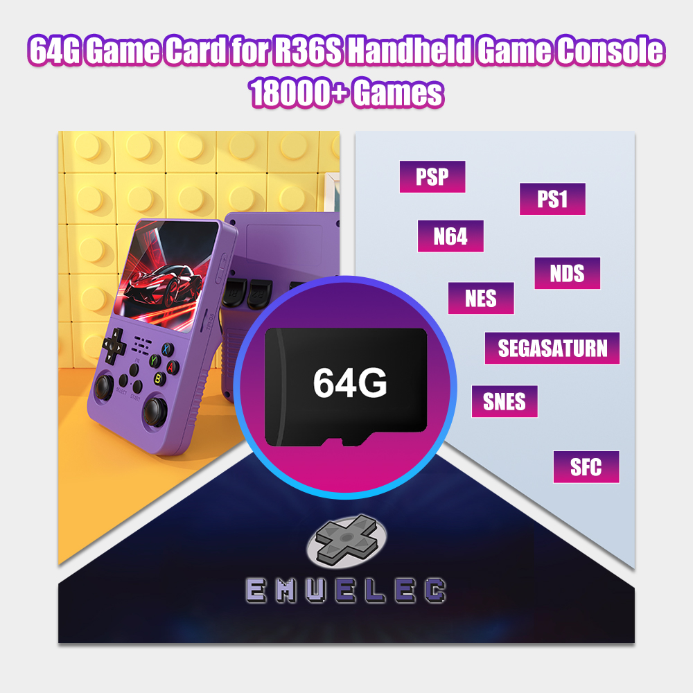 64G Game TF Card for R36S Vide - Retro Gaming R36S บทวิจารณ์และราคา