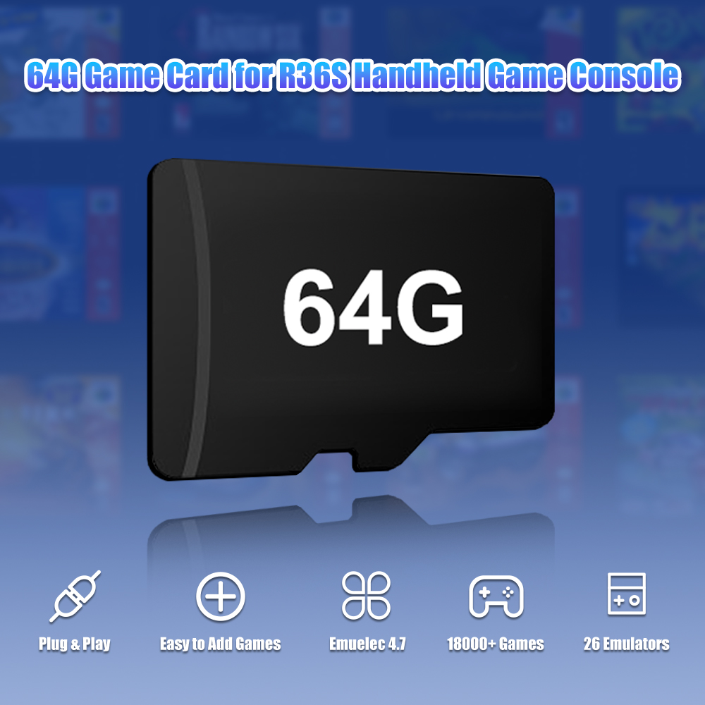 64G Game TF Card for R36S Vide - Retro Gaming R36S บทวิจารณ์และราคา