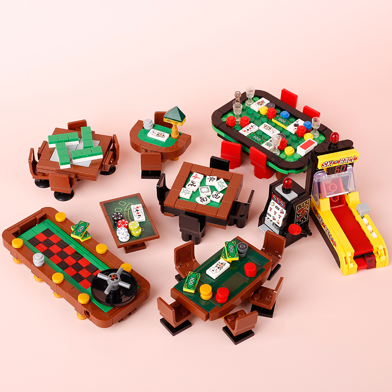 MOC City Poker Table Building  - Retro Gaming Lego บทวิจารณ์และราคา