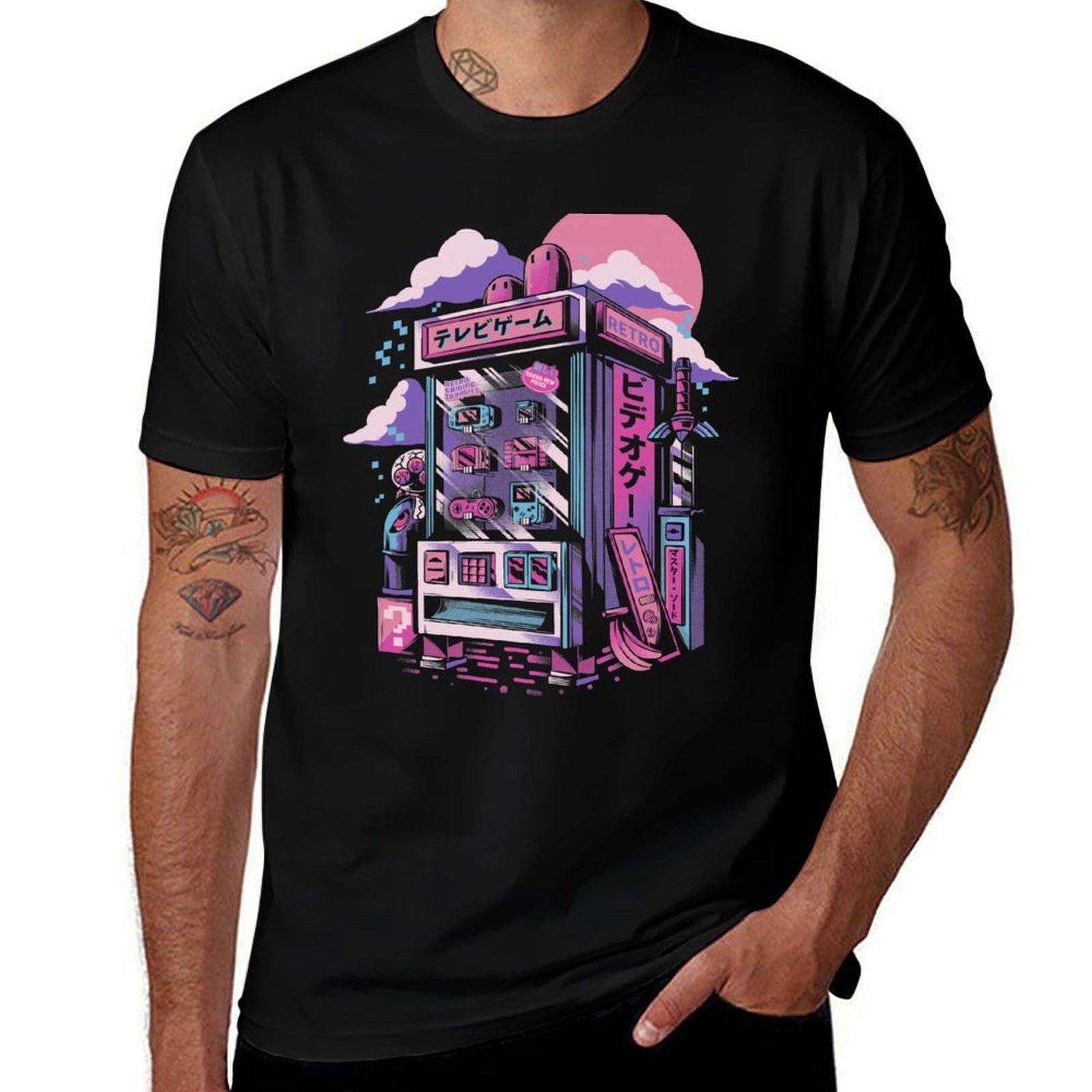 Retro gaming machine T-Shirt F - Retro Gaming Festival บทวิจารณ์และราคา