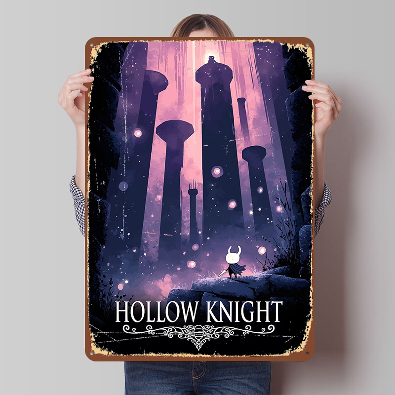 Hollow Knight Game Printed Pos - Retro Knight Gaming บทวิจารณ์และราคา