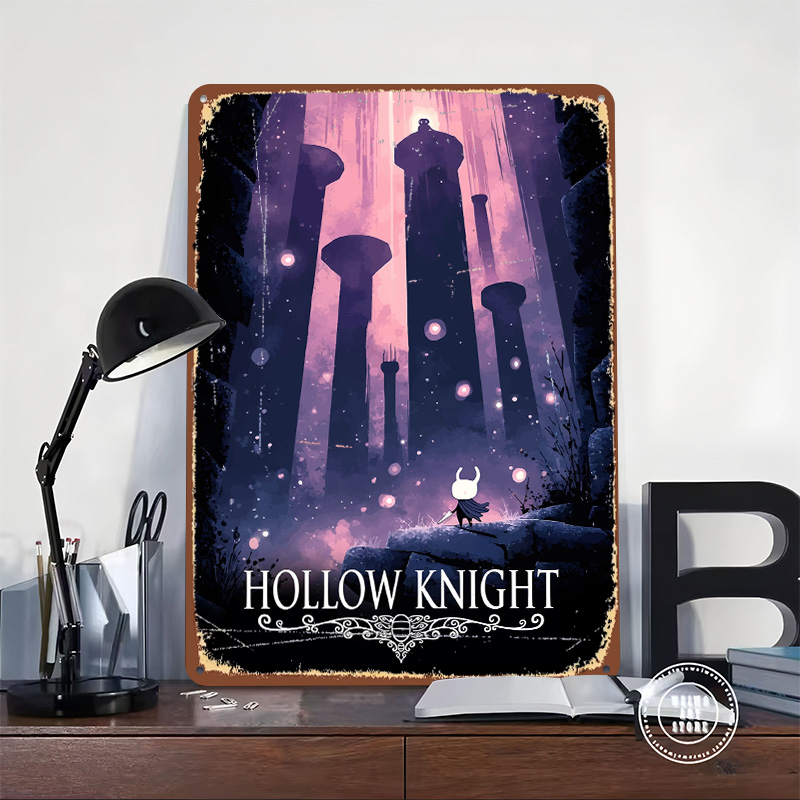 Hollow Knight Game Printed Pos - Retro Knight Gaming บทวิจารณ์และราคา